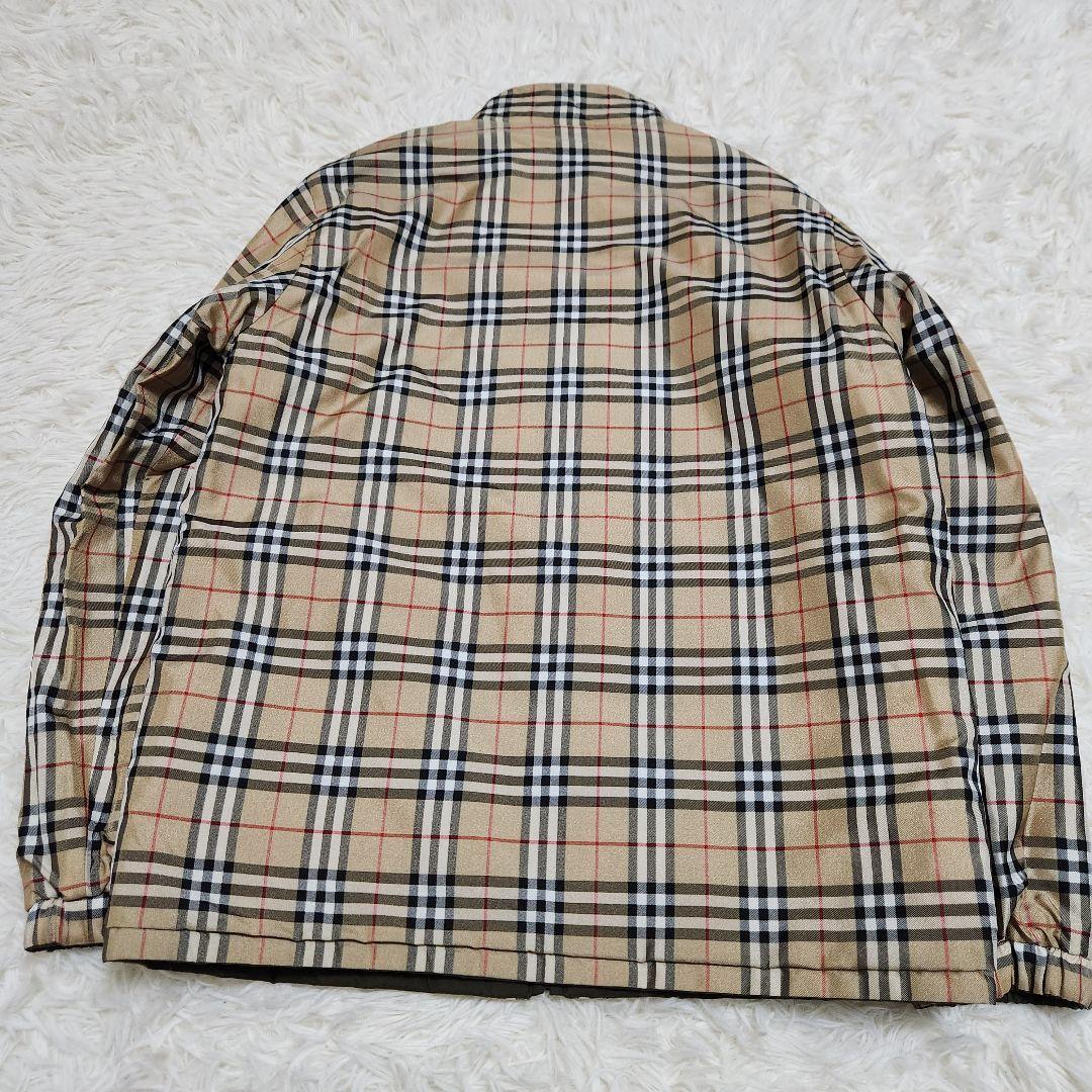 【美品】バーバリーズ リバーシブル ブルゾン ノバチェック × カーキ 40 L