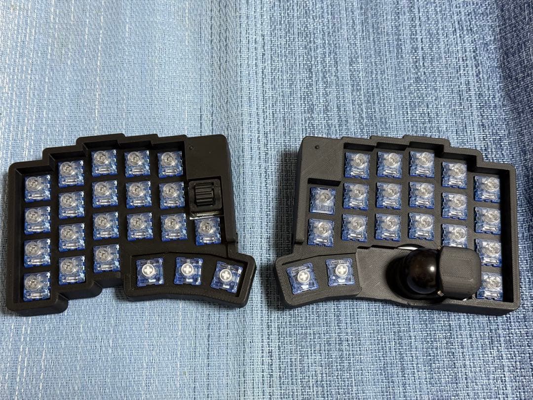 roBa 通常プロファイル 黒 キーキャップ付き