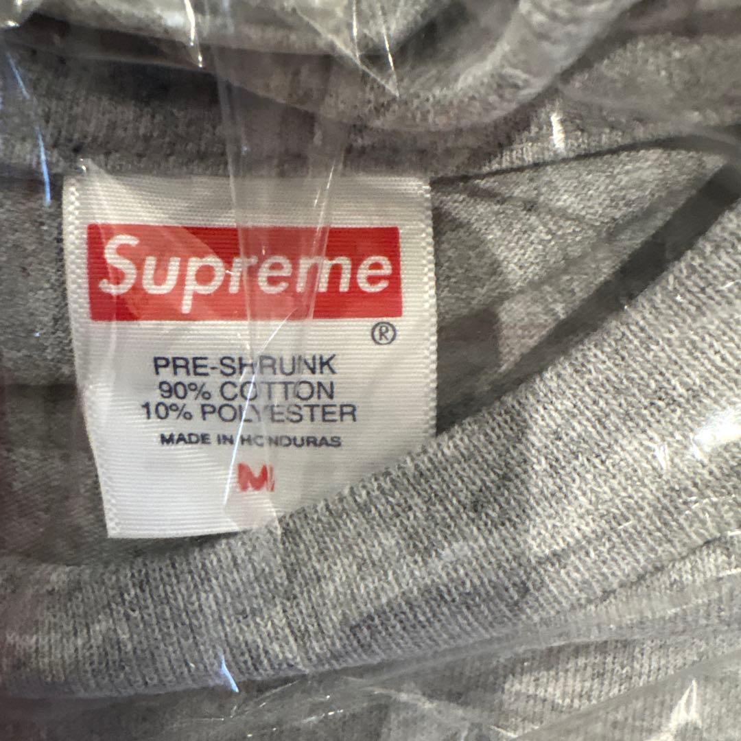 最安値　Supreme Arabic Box Logo Tee Grey