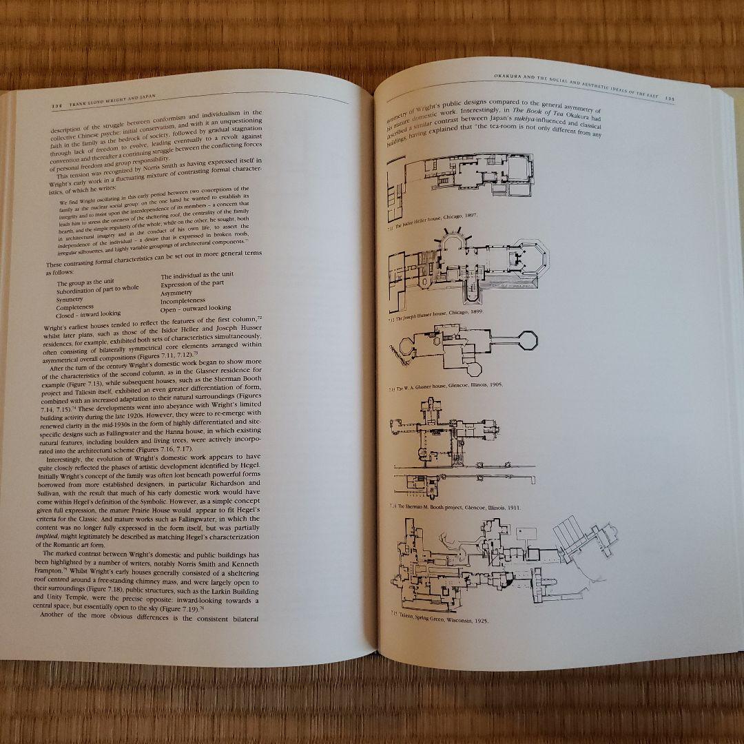 フランク ロイド ライトと日本文化　原書(英語)、日本語版 2冊セット