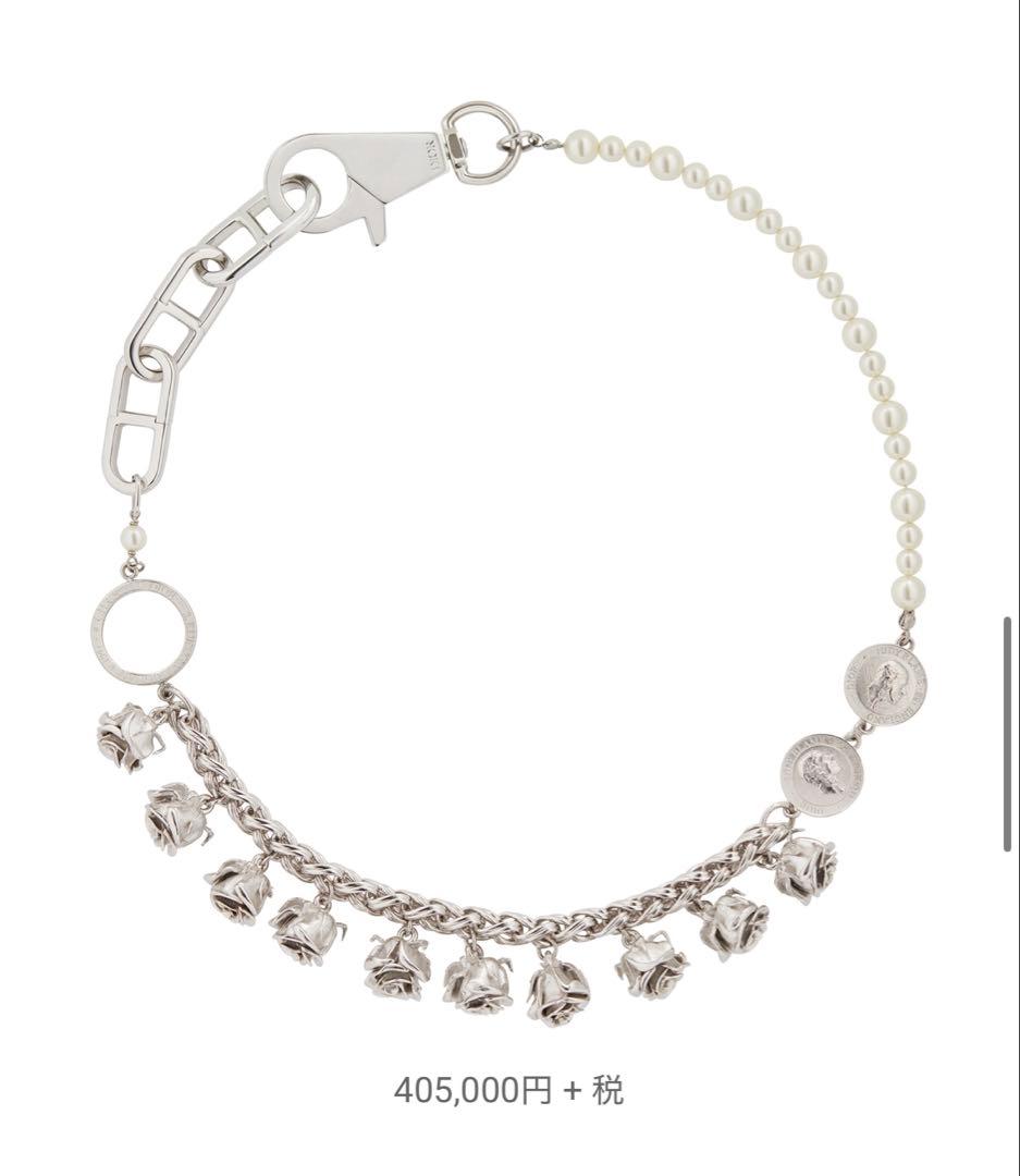 アーカイブ　美品　ディオール（DIOR）クリップデザイン パールネックレス