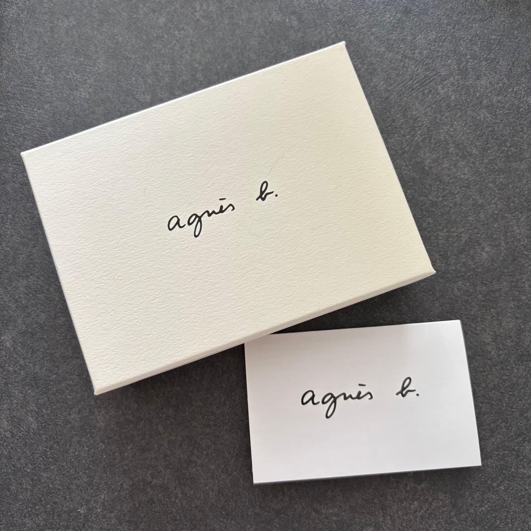 agnès b. ネイビー 名刺入れ