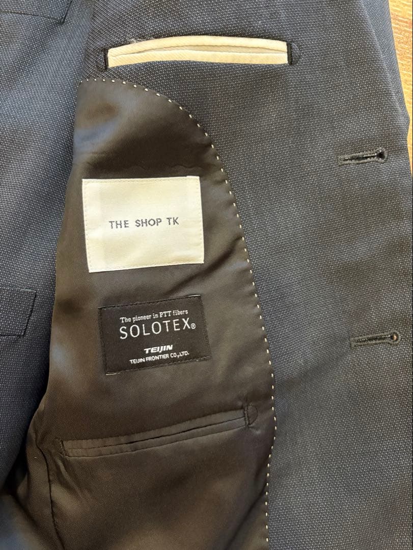 THE SHOP TK ネイビー スーツジャケット ベストセット　　　サイズ:S