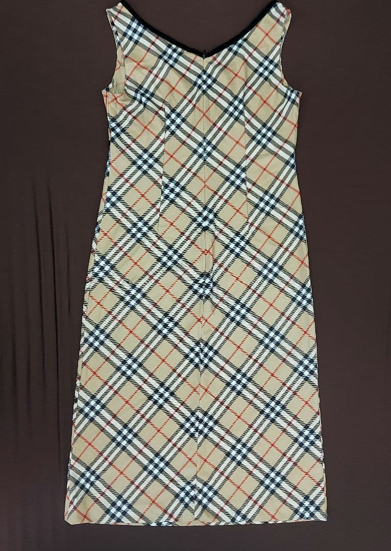 【新品・未着用】バーバリーブルーレーベル　ワンピース　ノバチェック　ノースリーブ