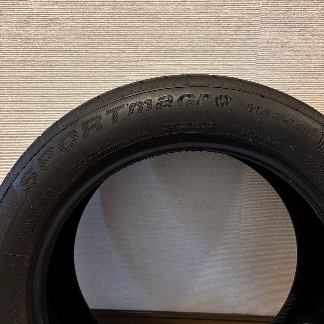 215/55r17 ミレバー スポーツマクロMA349 残り溝73% 2本セット