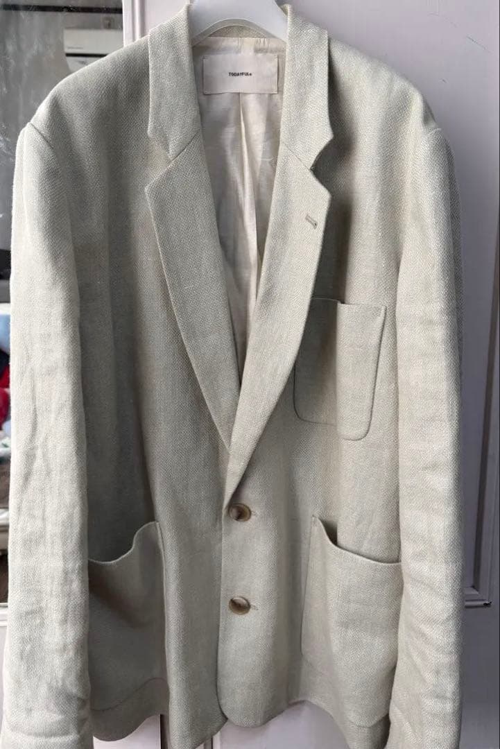 TODAYFUL Boyfriend Linen Jacket セージ　38