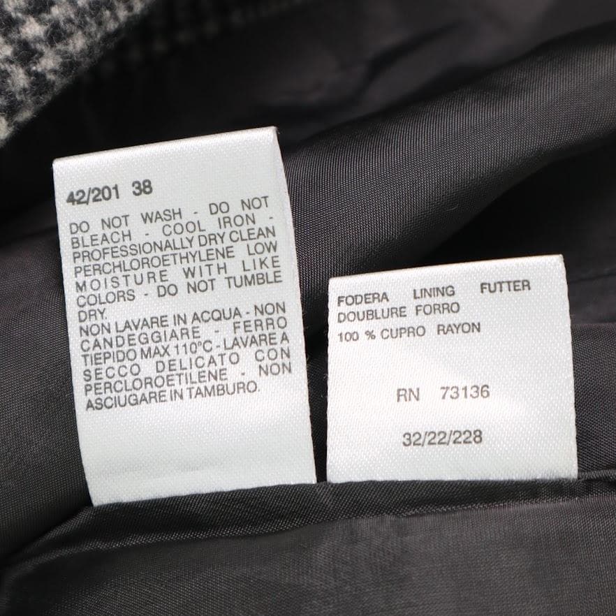 MaxMara マックスマーラ　ブレザー　グレンチェック　ウール テーラード M