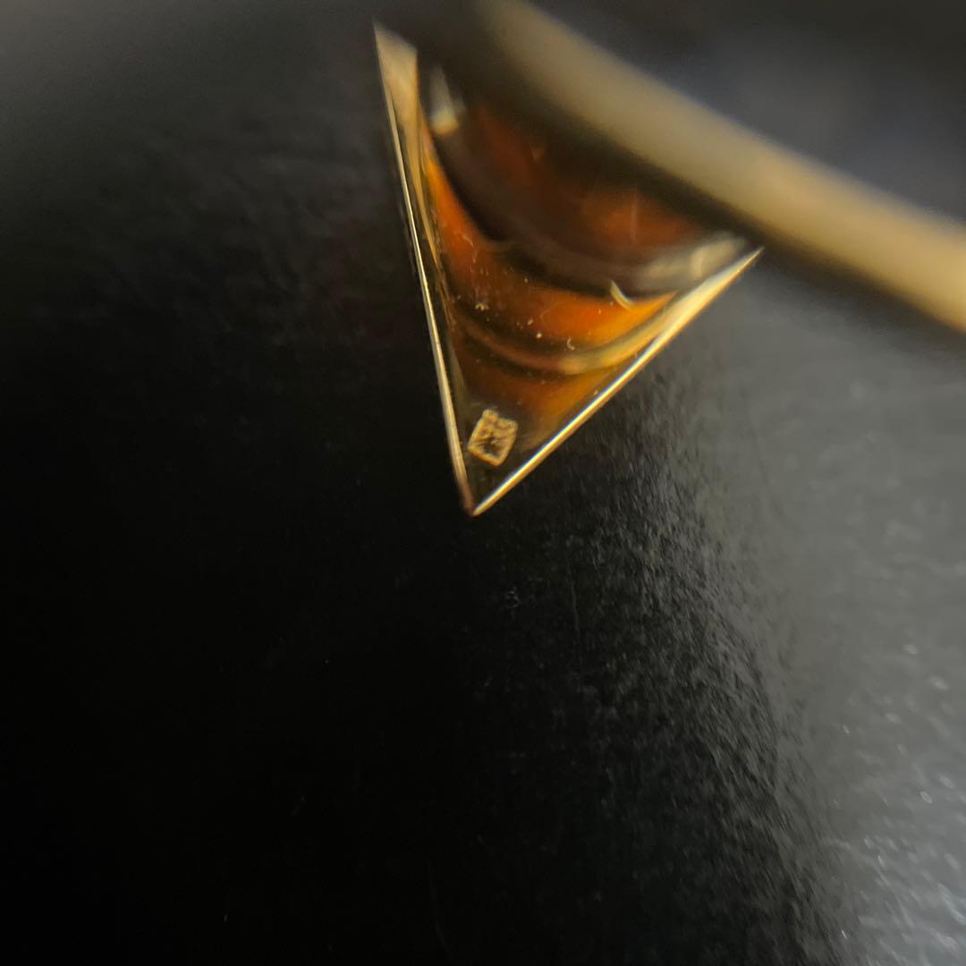 HERMES エルメス　カフス　ゴールド/ネイビーリザード　超美品