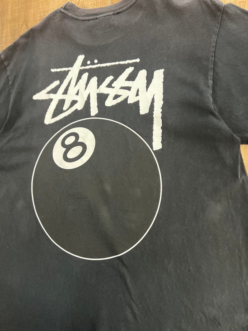 Stussy 8ボール Tシャツ 黒 USA製 Lサイズ ステューシー