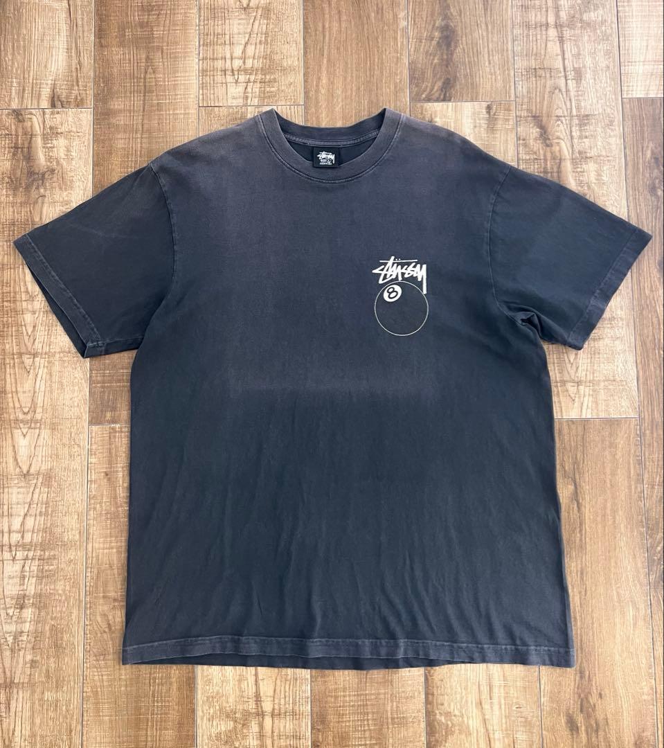 Stussy 8ボール Tシャツ 黒 USA製 Lサイズ ステューシー