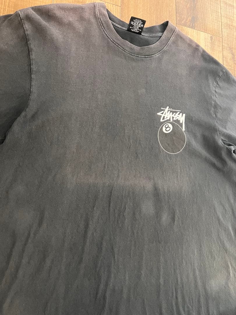 Stussy 8ボール Tシャツ 黒 USA製 Lサイズ ステューシー