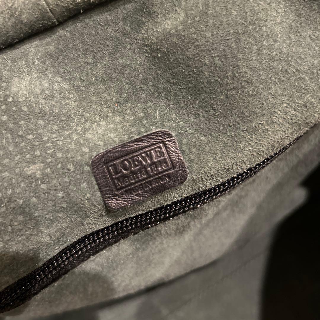 LOEWE アマソナ アナグラム ボストンバッグ 黒