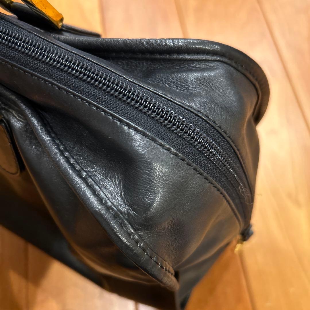 LOEWE アマソナ アナグラム ボストンバッグ 黒