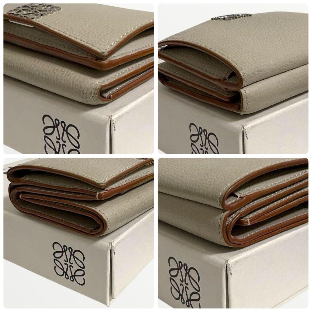 美品✨ LOEWE アナグラム バーティカル ウォレット スモール ベージュ