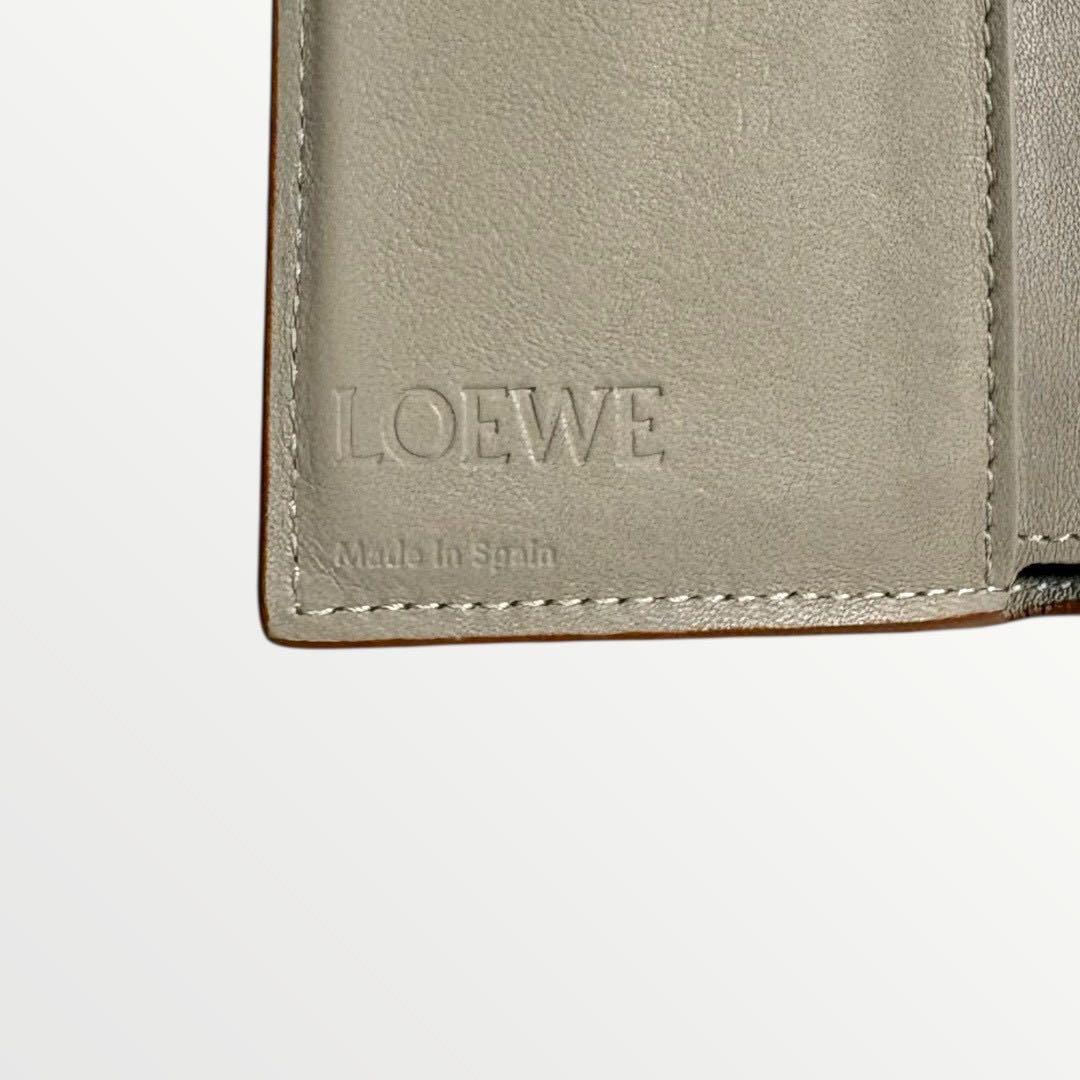 美品✨ LOEWE アナグラム バーティカル ウォレット スモール ベージュ
