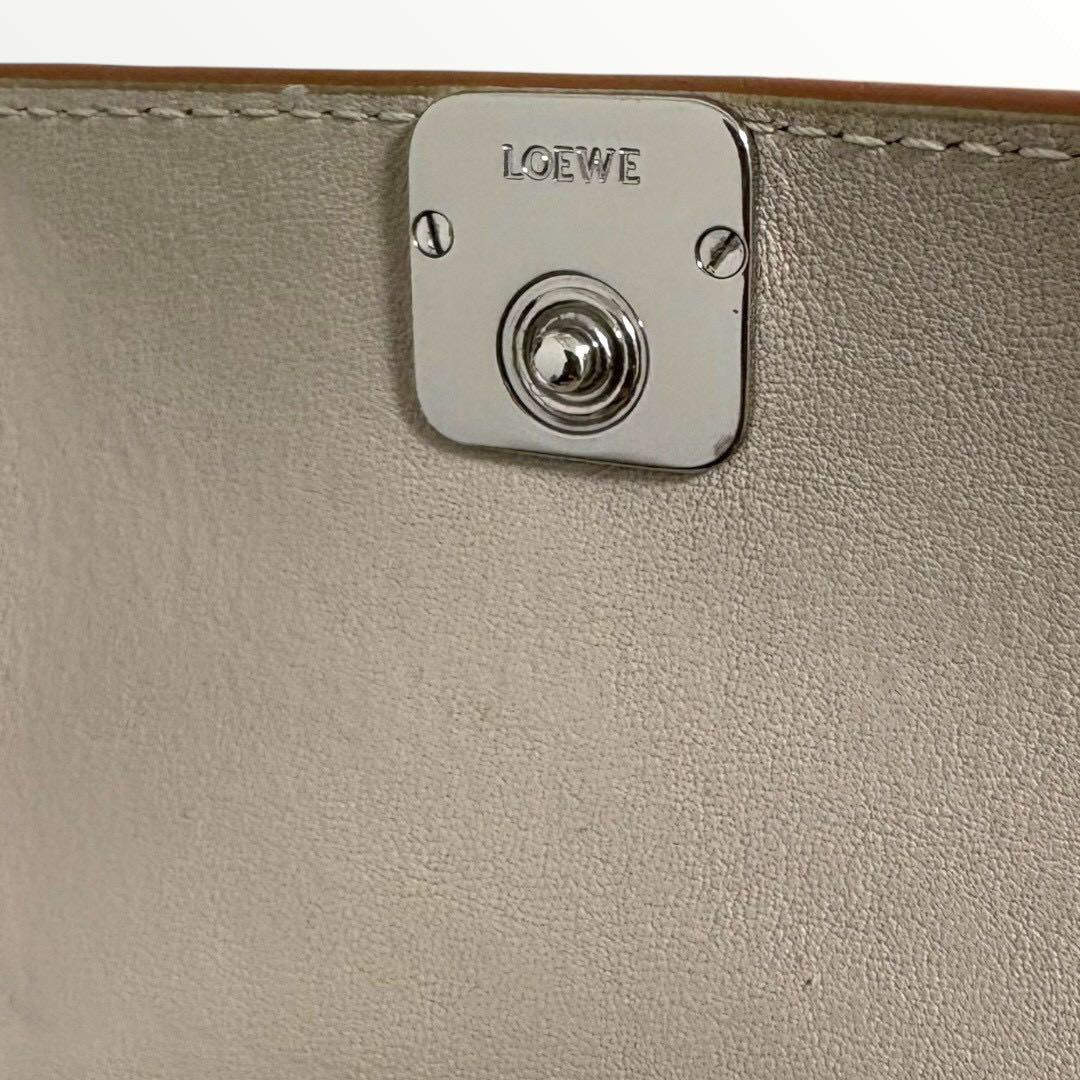 美品✨ LOEWE アナグラム バーティカル ウォレット スモール ベージュ