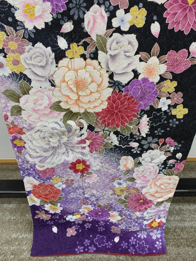 振袖 豪華 金駒 金彩 銀通し 身丈162cm 撥水加工済