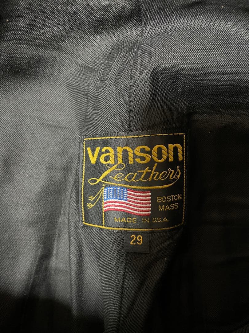 vanson レザーパンツ　29 茶色　中古品