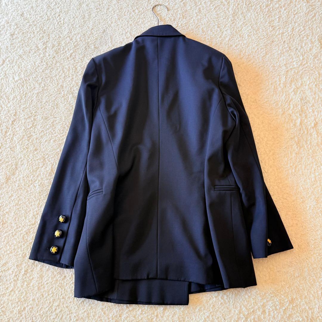 エスカーダ ヴィンテージ ダブルブレスト ジャケット 希少 ネイビー 美品