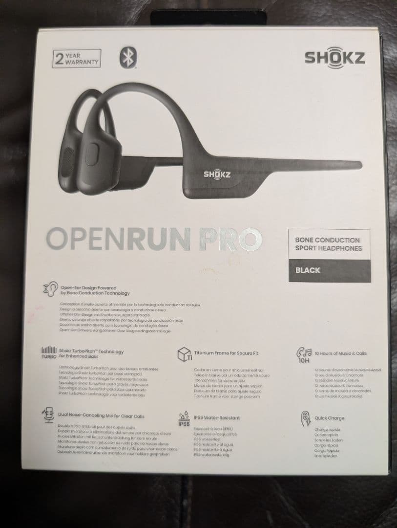 SHOKZ OPENRUN PRO 骨伝導イヤホン ブラック