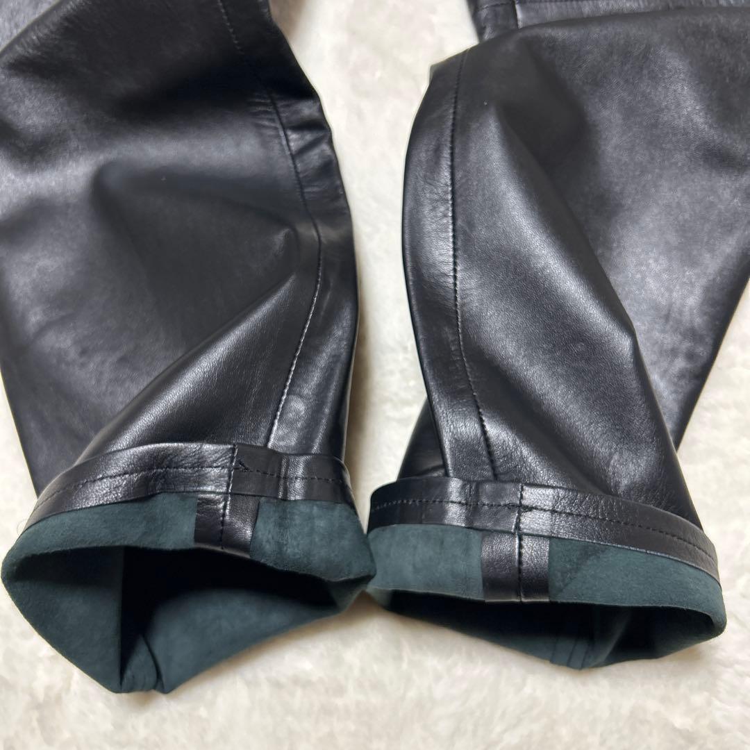 極美品 COMME CA DU MODE MEN 3 ラムレザーパンツ 羊革 L