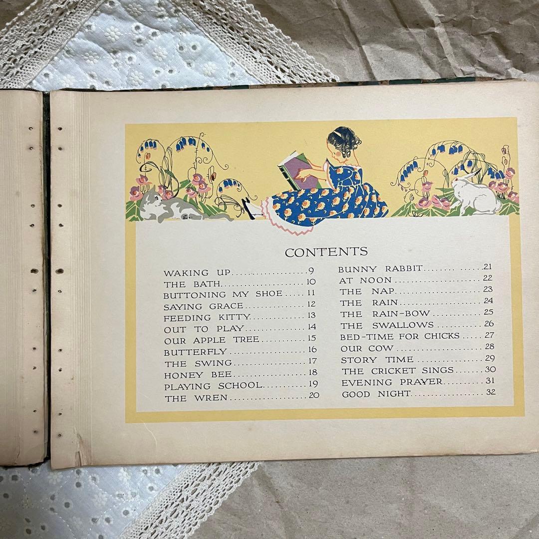 アンティーク洋書　HAPPY ALL DAY THROUGH