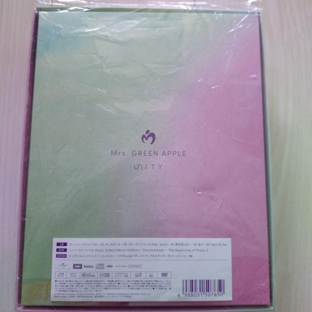 Unity 【完全生産限定盤】Mrs.GREEN APPLE　Tシャツ・グッズ付