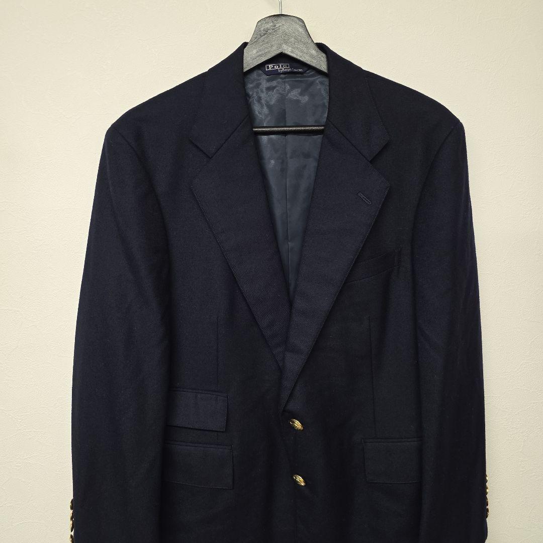 90s POLO BY RALPH LAUREN 紺ブレ金ボタン　国内正規取扱品