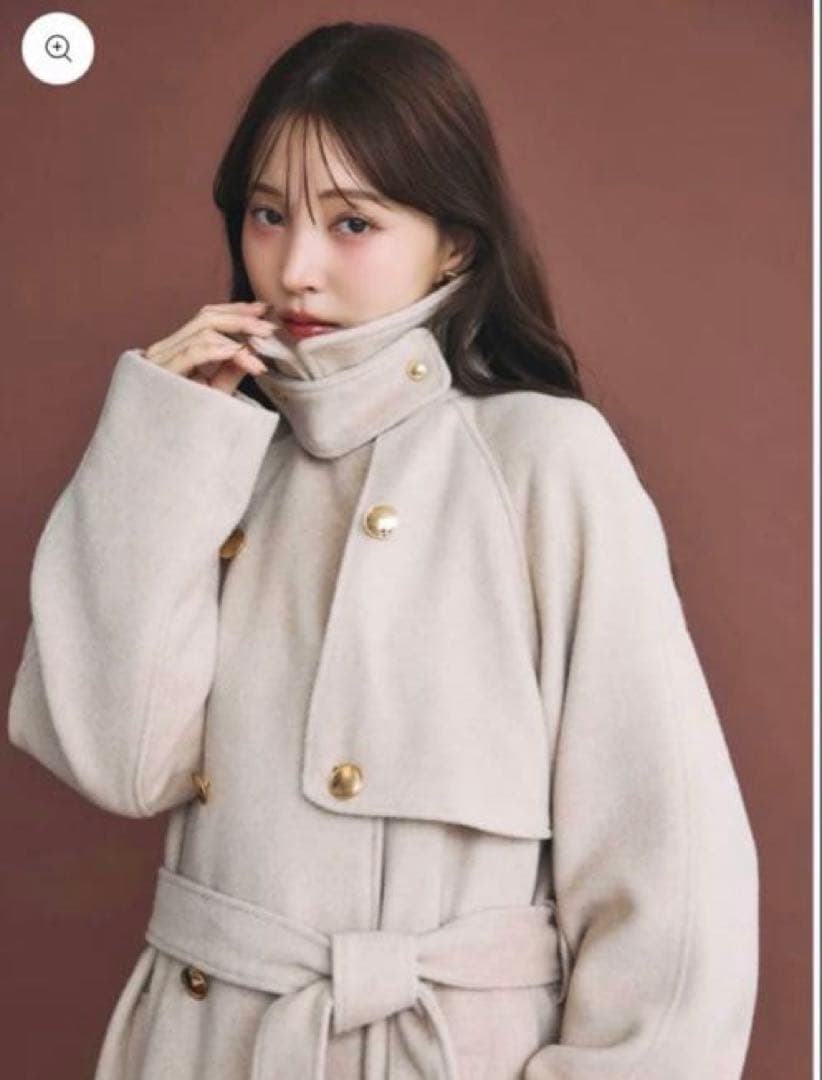 poláura ポローラ MANY WAYウールロングトレンチコート