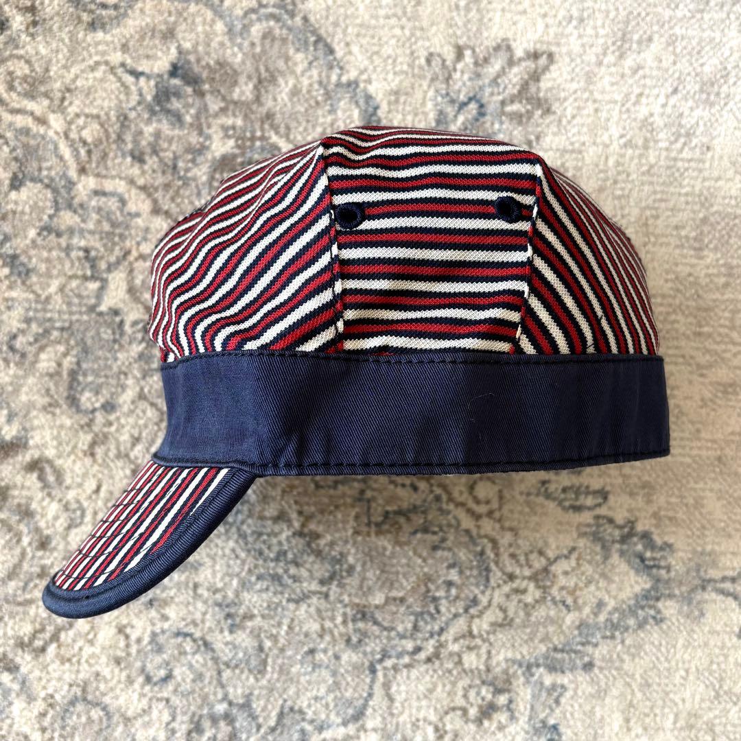 希少 90s グッチ トムフォード期 スタッズ ストライプ キャップ