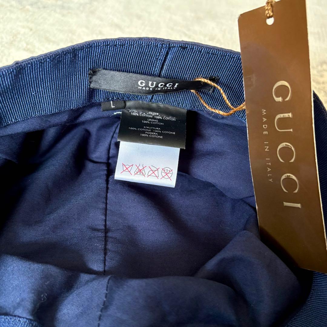 希少 90s グッチ トムフォード期 スタッズ ストライプ キャップ