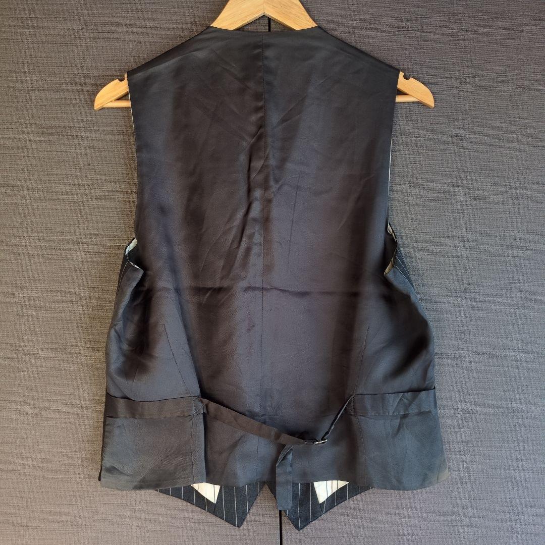 RalphLauren ラルフローレン ベスト　ジレ　ダークグレー ストライプ