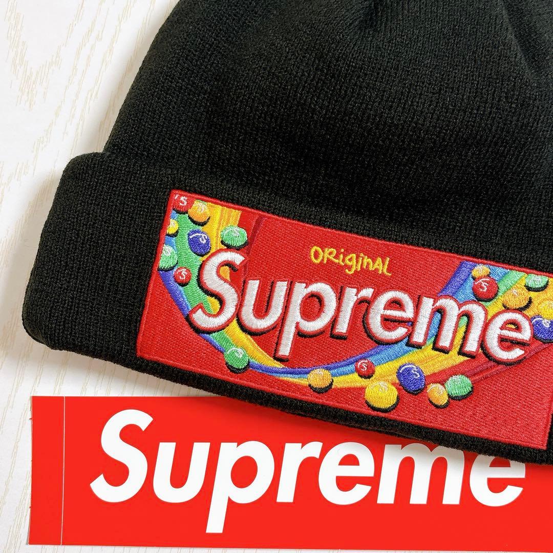 Supreme Skittles Beanie ブラック　黒　カリナ着用　希少
