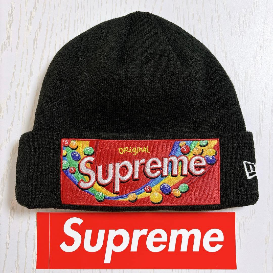 Supreme Skittles Beanie ブラック　黒　カリナ着用　希少