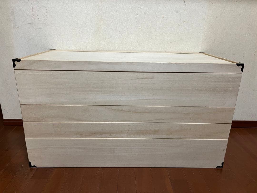 4段桐箱　着物収納　衣装収納　ケース
