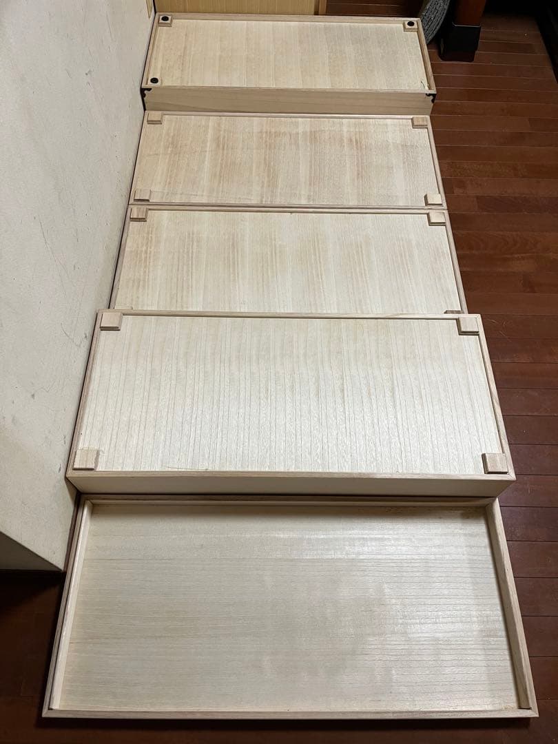 4段桐箱　着物収納　衣装収納　ケース