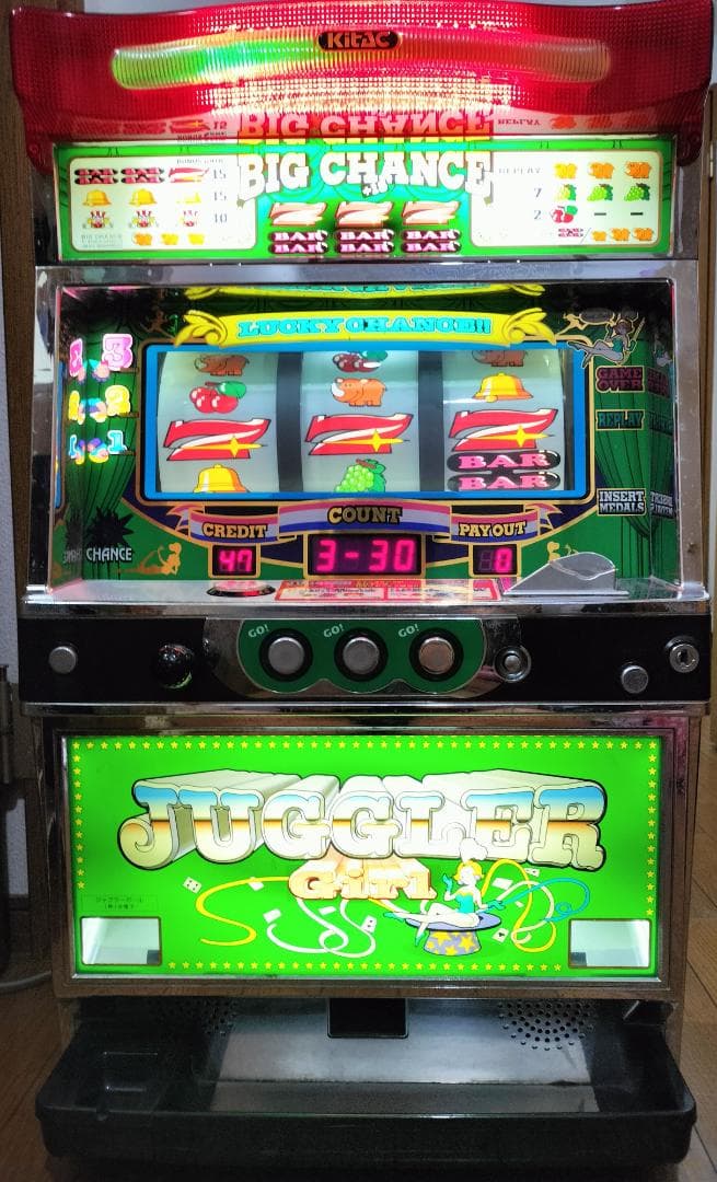 【パチスロ実機】北電子★ハイパージャグラーV【オートプレイ付不要機付】
