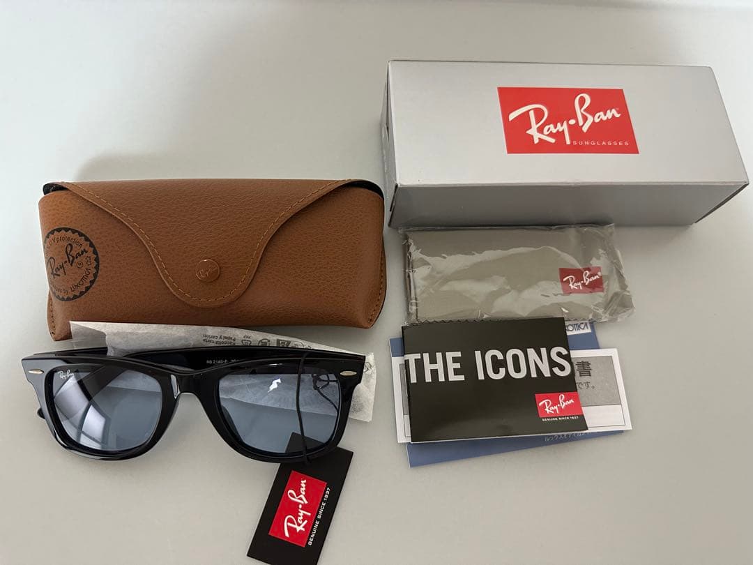 【美品】Rayban レイバン サングラス RB2140f 90164
