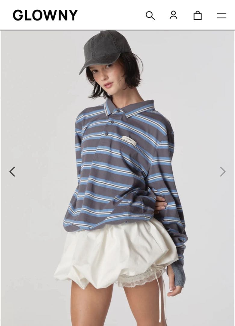トップス GLOWNY TERRY PK LONG SLEEVE
