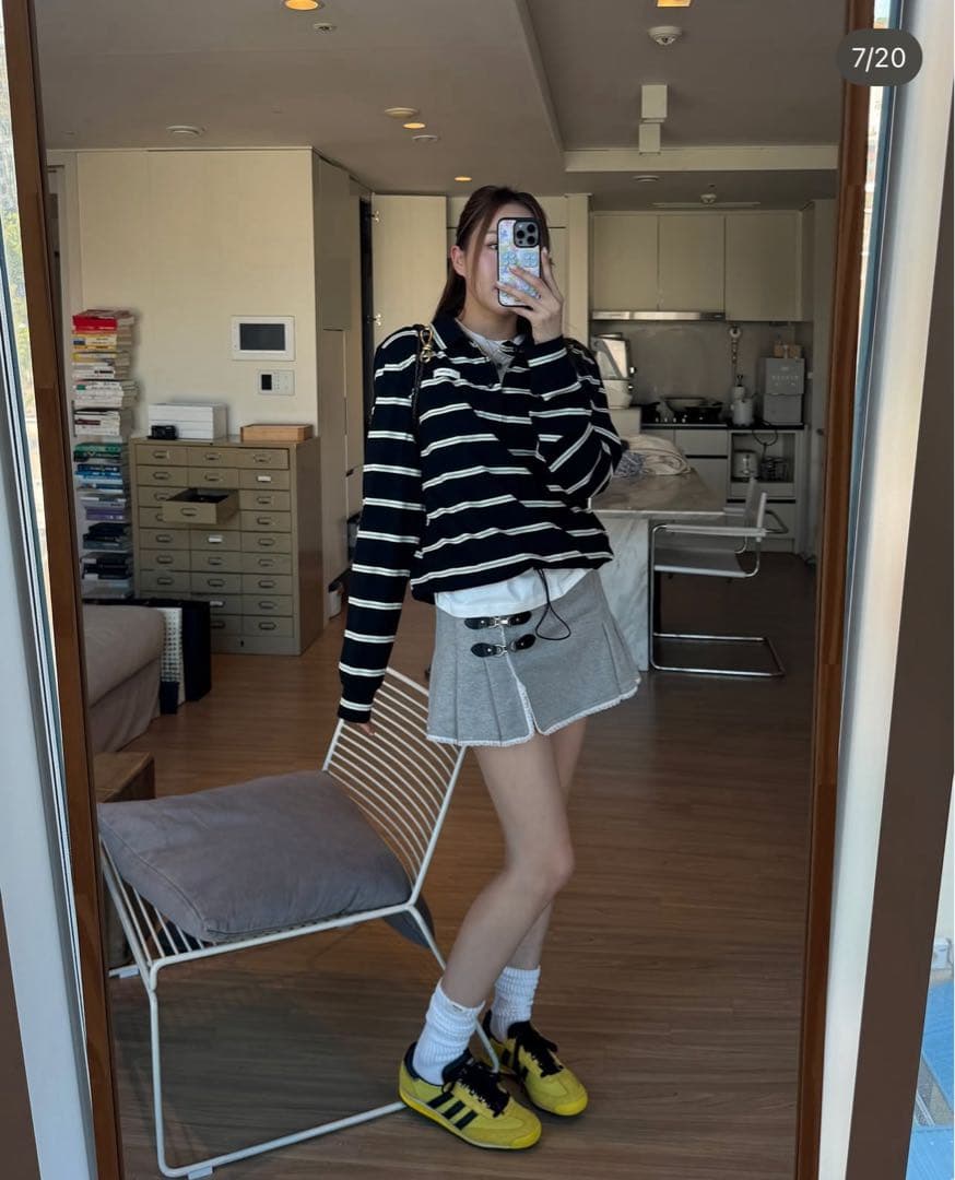 トップス GLOWNY TERRY PK LONG SLEEVE