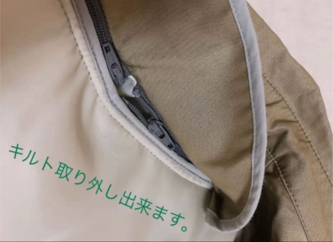ロングトレンチコート　ノートエシロンス　ライナー付き