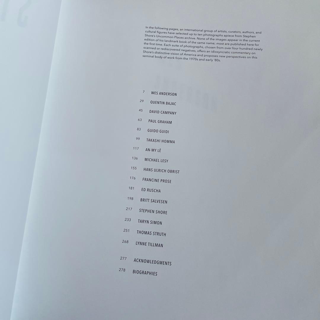 洋書 Stephen Shore Selected Works 1973-1981