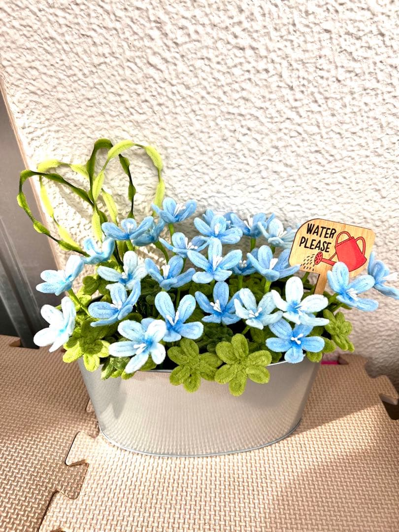 モールフラワー　空色の鉢植え　専用