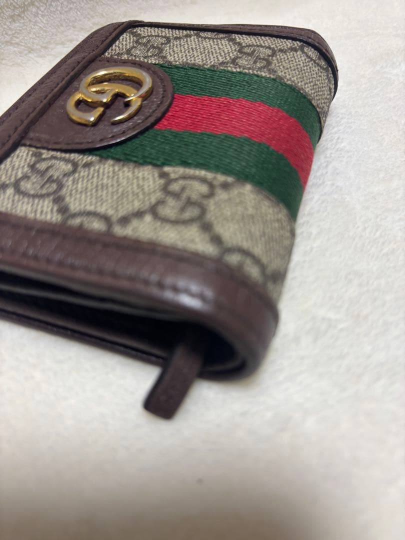 GUCCI 二つ折り財布 GGシェリーライン