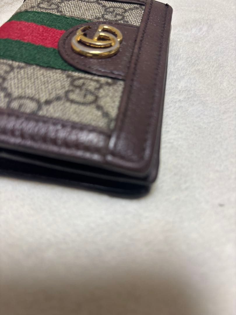 GUCCI 二つ折り財布 GGシェリーライン