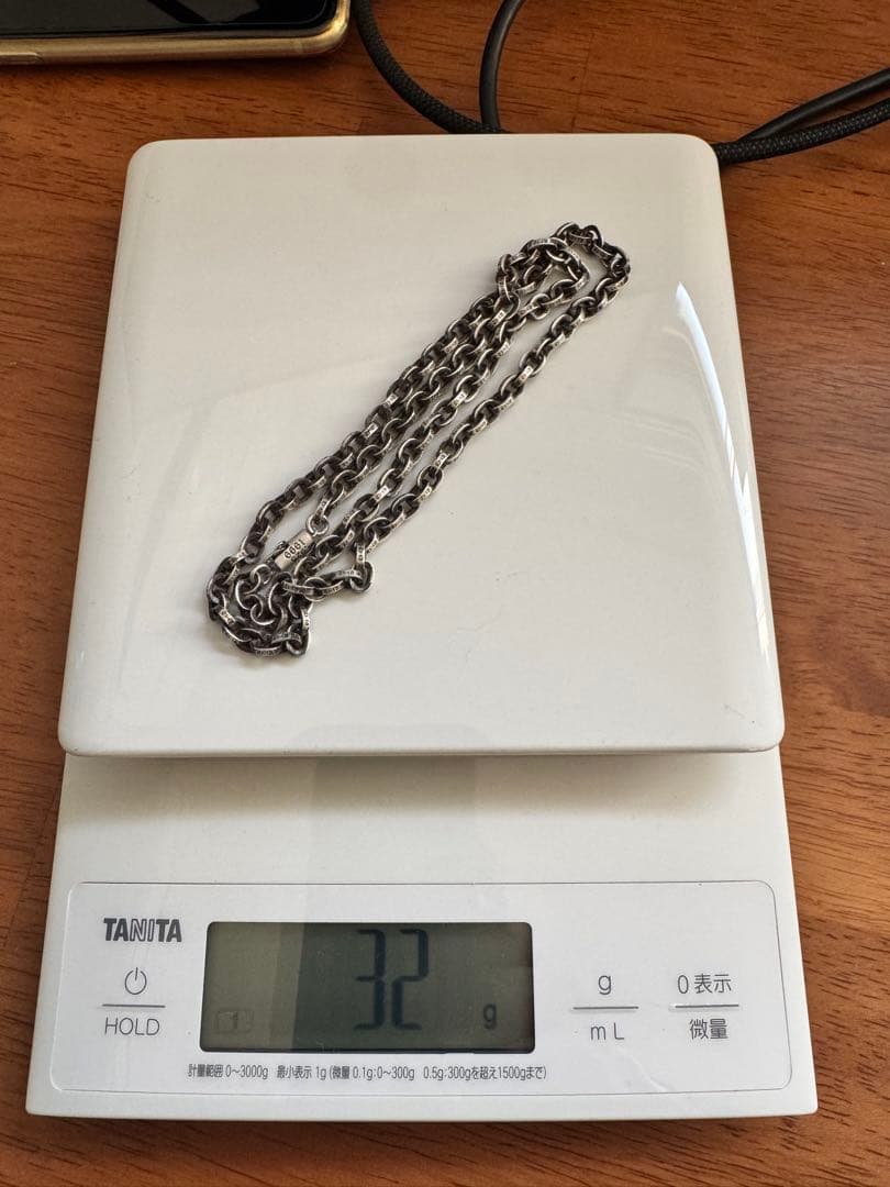 CHROME HEARTS ペーパーチェーンネックレス 20インチ