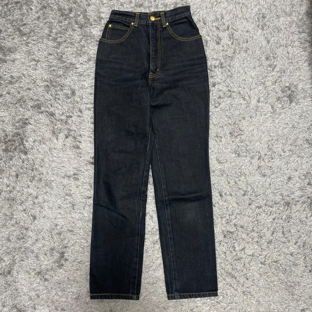 レア　YSL ダークデニム ハイウエスト　34