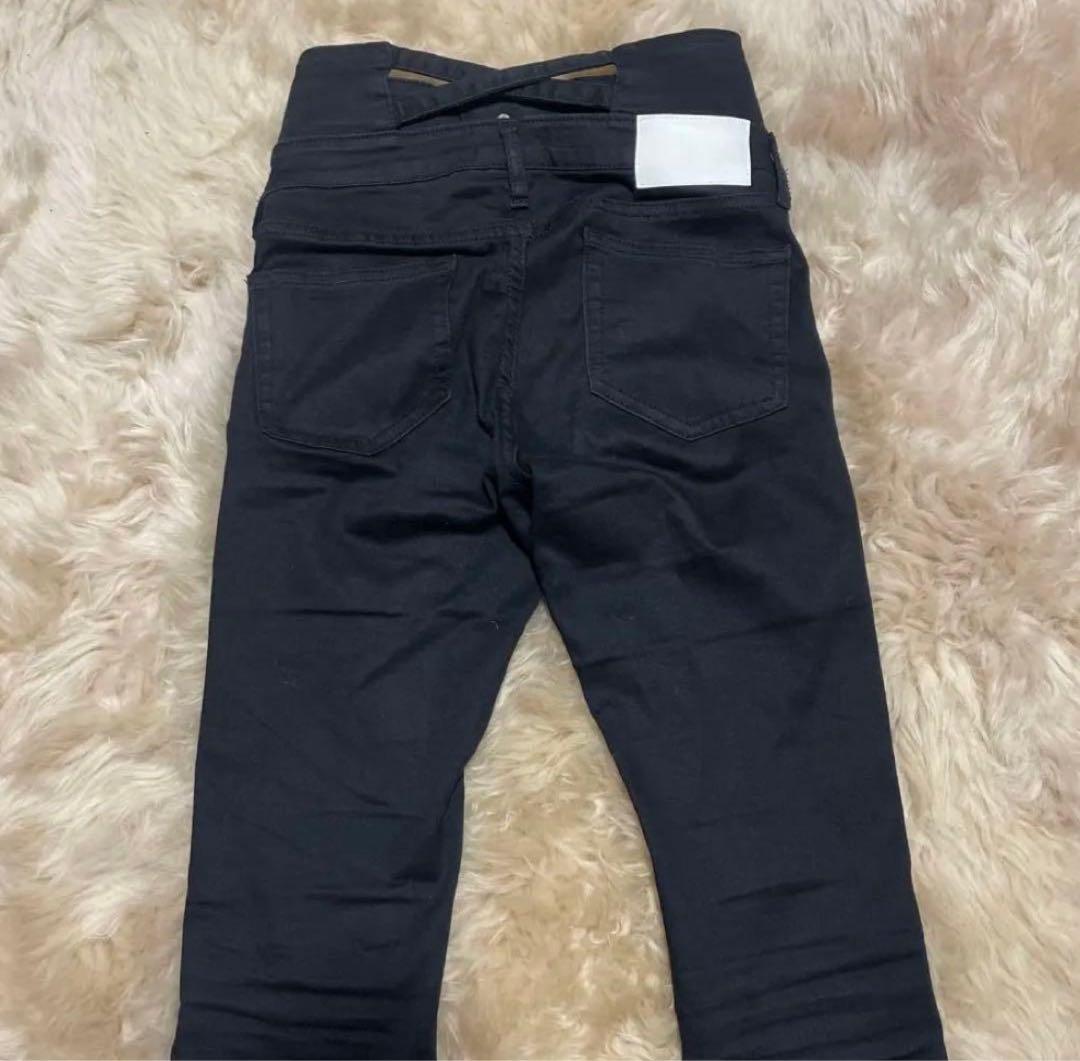 た*き様 GYDA ハイウエストクロススキニーデニムパンツ　（s）