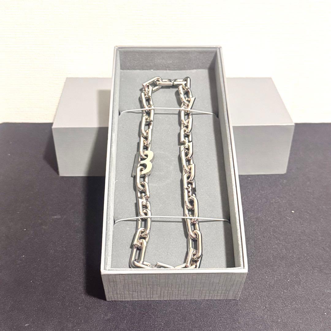 【限定価格】BALENCIAGA B チェーン ネックレス シルバー