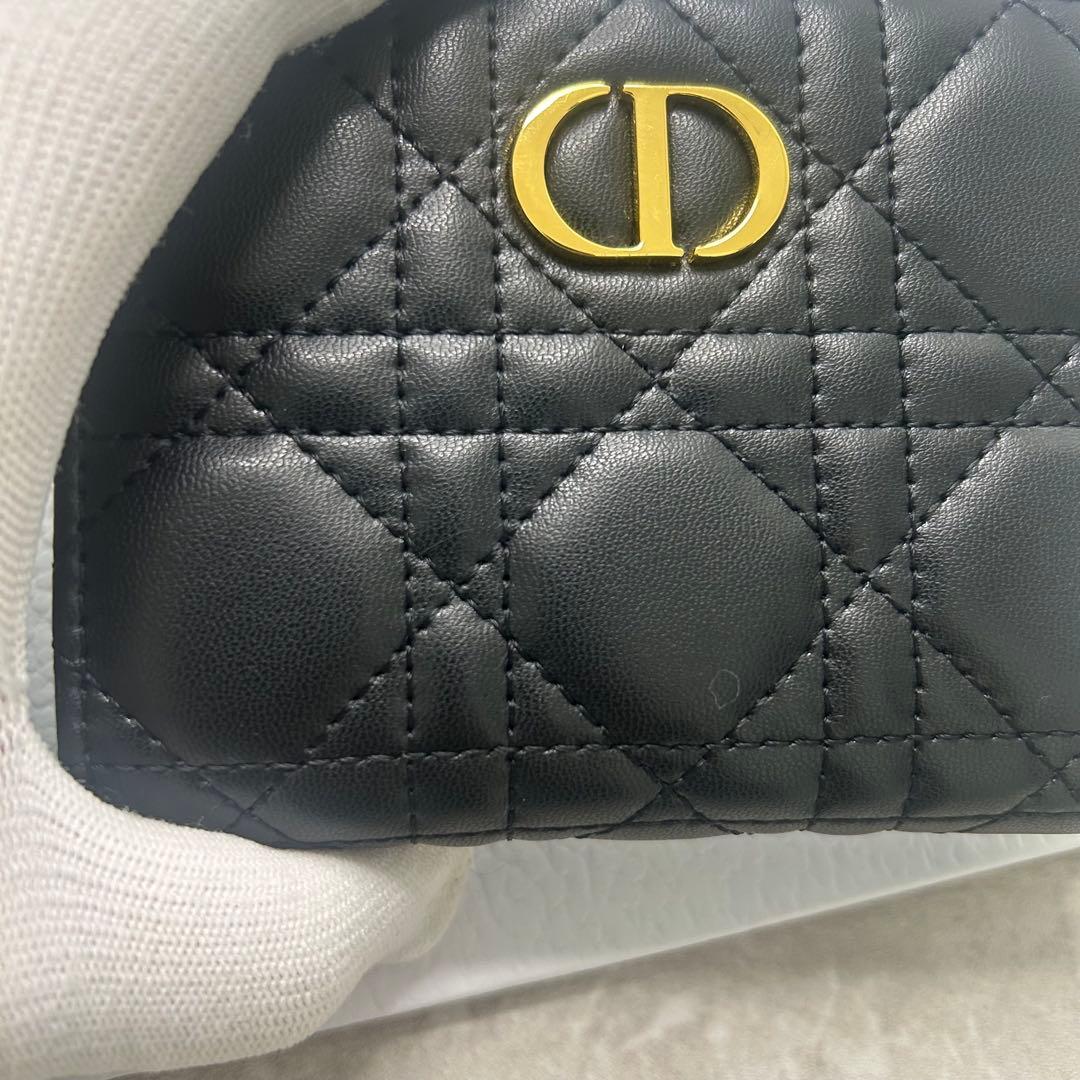 美品✨dior カナージュ ラムスキン 2つ折り 財布